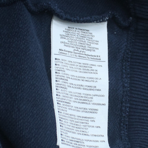 Nike Men's Blue Full Zip Hoodie Size M Cotton Fleece Sweatshirt