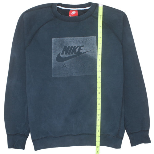 Nike Men Blue Air Logo Pullover Sweatshirt Size M