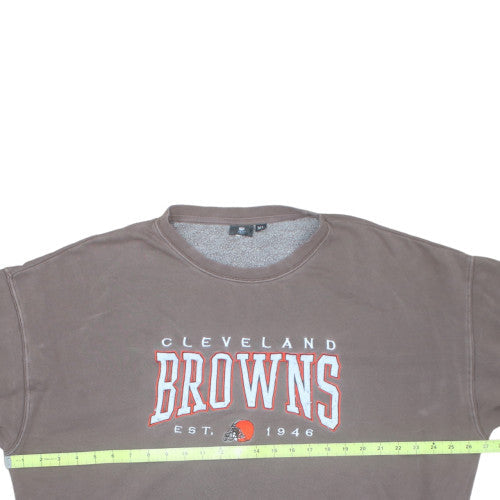 Team Apparel Mens Brown XL Pullover Crew Neck NFL Sweatshirt