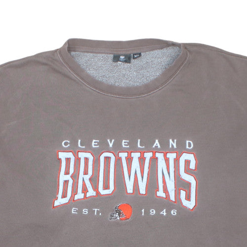 Team Apparel Mens Brown XL Pullover Crew Neck NFL Sweatshirt
