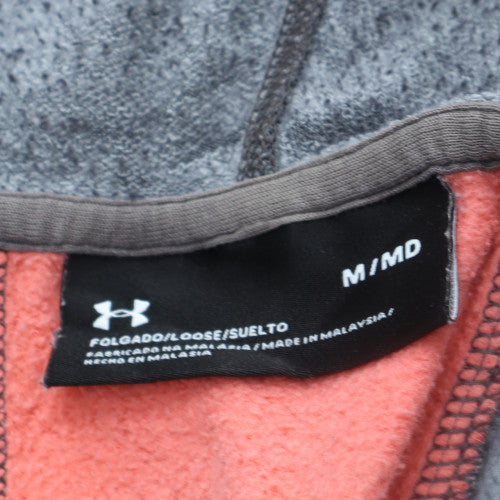 Under Armour Womens Grey Full Zip Hoodie Medium Loose Fit