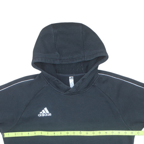 Adidas Mens Black Pullover Hoodie Small Fleece Sportswear