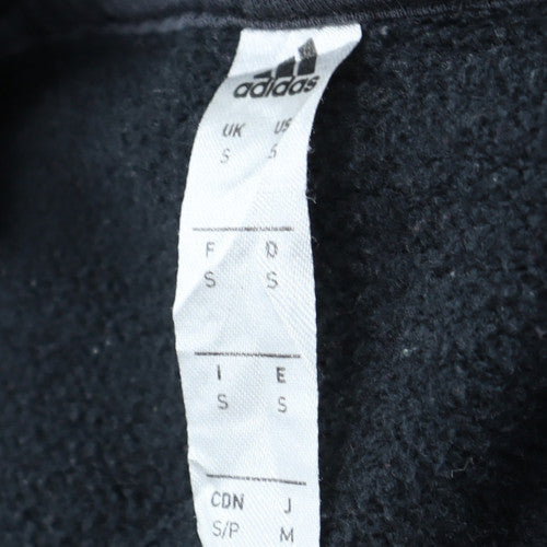 Adidas Mens Black Pullover Hoodie Small Fleece Sportswear