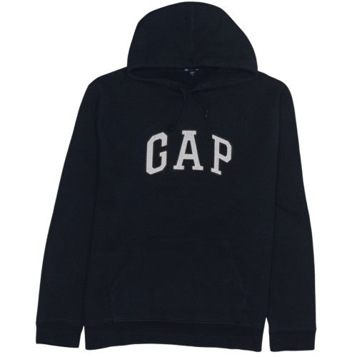 GAP Men's Black XL Pullover Hoodie with Logo Front Pocket