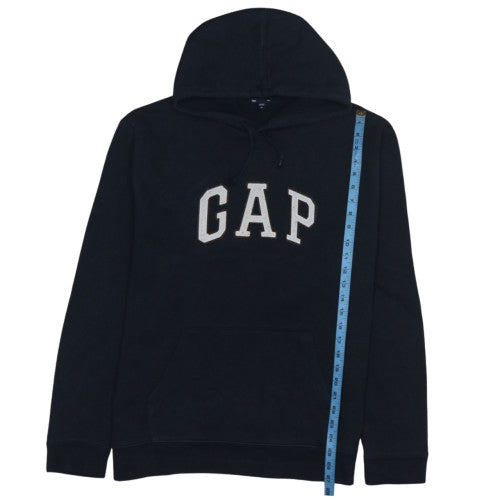 GAP Men's Black XL Pullover Hoodie with Logo Front Pocket