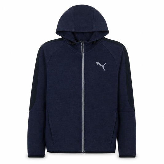 Puma Men's Blue Full Zip Hoodie Size S Regular Fit
