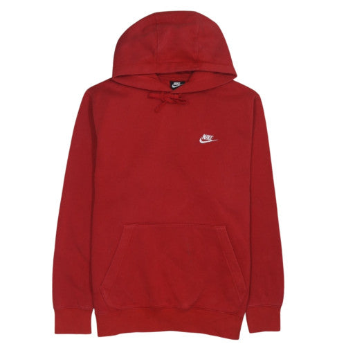 Nike Men's Red Pullover Hoodie L Fleece Sportswear