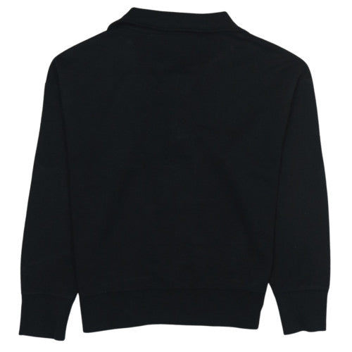 Ralph Lauren Men's Black 1/2 Zip Collared Sweatshirt Size M