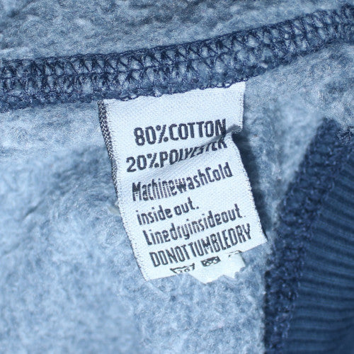 Superdry Women Navy Blue Pullover Hoodie M Graphic Cotton Blend