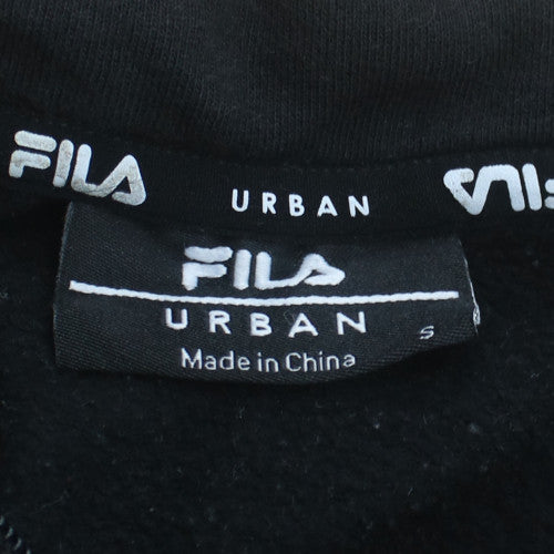 FILA Men's Black Red 1/4 Zip Sweatshirt Small Sport Fleece