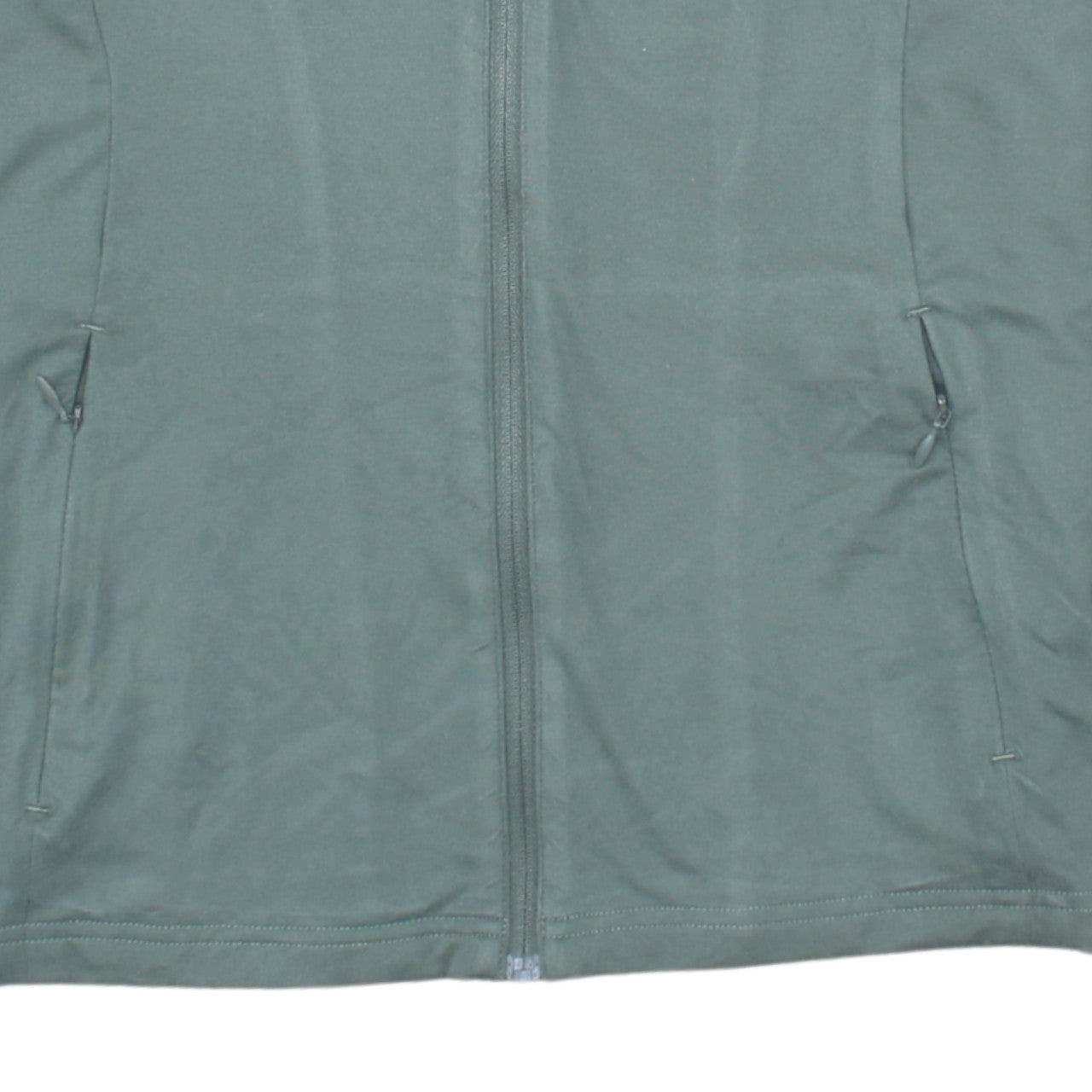 Gymshark Women Green Full Zip Hoodie Jacket Size L Polyester Elastane