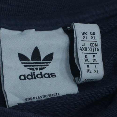 Adidas Men’s Blue XL Crew Neck Pullover Sweatshirt