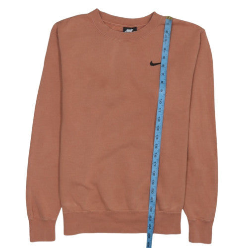 Nike Women’s Brown Small Pullover Sweatshirt Crew Neck Cotton Blend