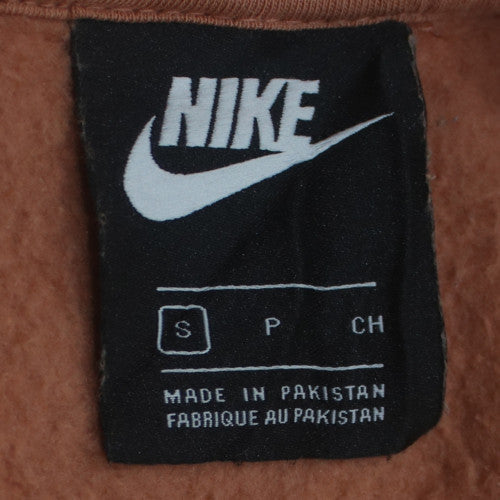 Nike Women’s Brown Small Pullover Sweatshirt Crew Neck Cotton Blend