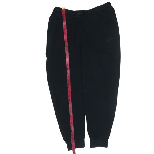 Nike Men's Black Fleece Jogger Trousers L Regular Fit