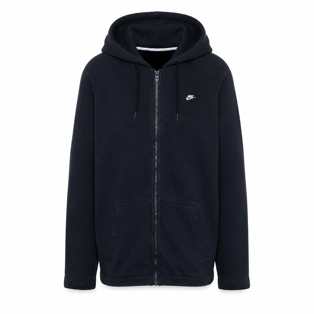 Nike Men’s Black Full Zip Hoodie Size S Regular Fit Fleece Sportswear