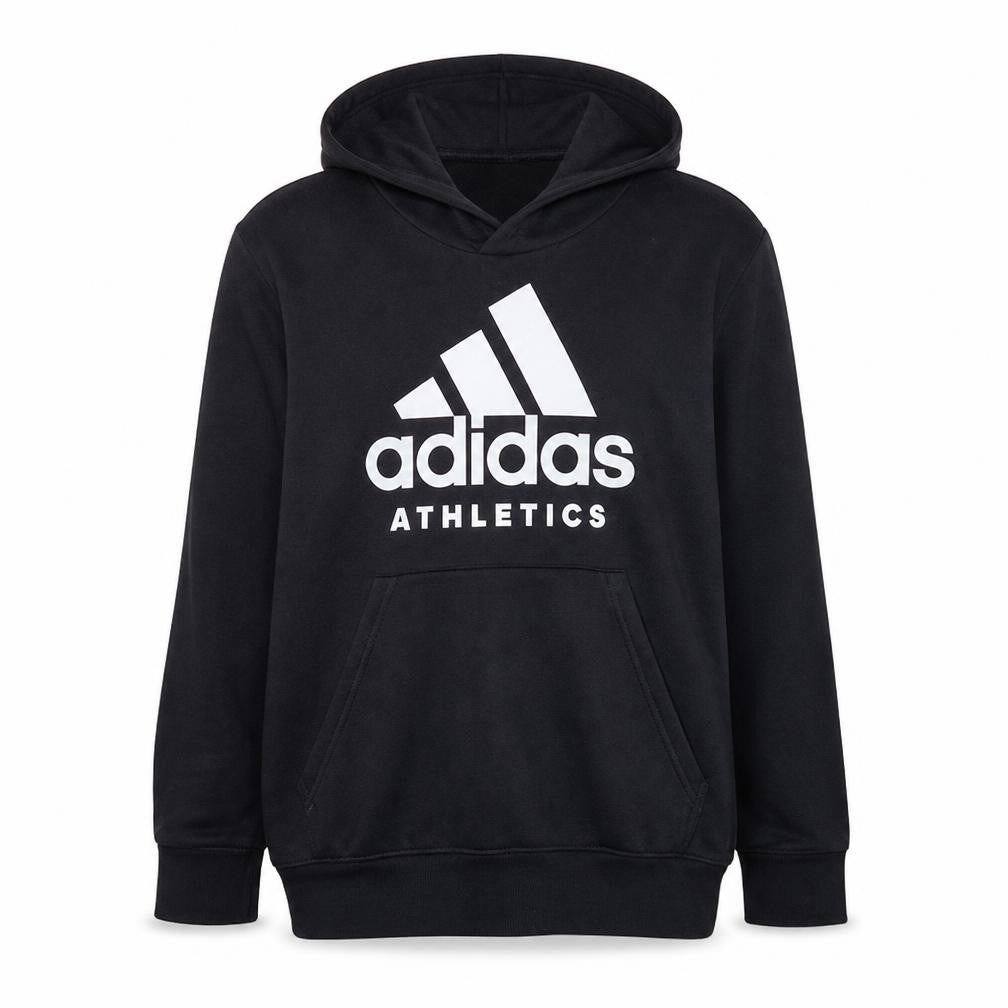 Adidas Men's Black XL Pullover Hoodie Athletic Logo Sweatshirt