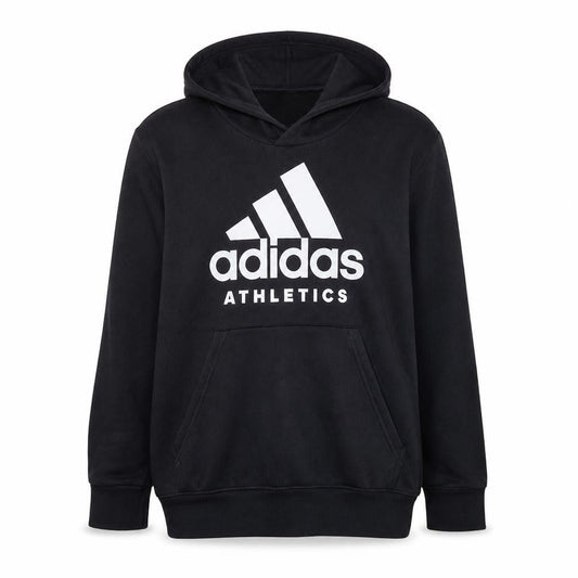 Adidas Men's Black XL Pullover Hoodie Athletic Logo Sweatshirt