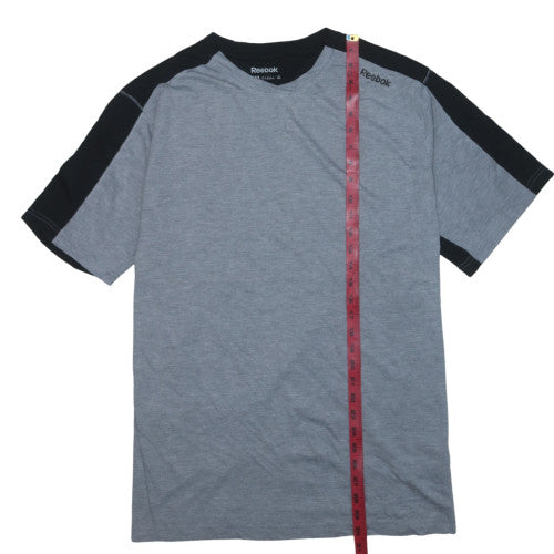 Reebok Mens Grey Colourblock 3XL Sports T-Shirt