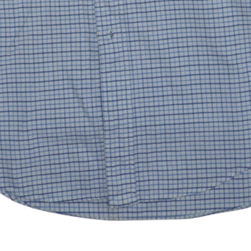 Ralph Lauren Men’s Blue Check Cotton Yarmouth Button-Down Shirt 15.5
