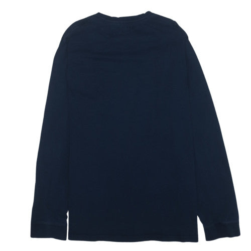 Levi's Men's Blue Long Sleeve Cotton Crew Neck T-Shirt XL