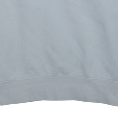 Nike Men's White Small Crew Neck Pullover Fleece Sweatshirt