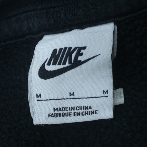 Nike Men's Black Full Zip Hoodie Size M Fleece Sweatshirt