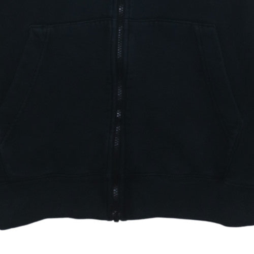 Nike Men's Black Full Zip Hoodie Size M Fleece Sweatshirt