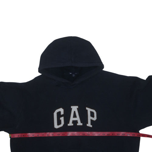 GAP Men's Black XL Pullover Hoodie Fleece Logo Sweatshirt