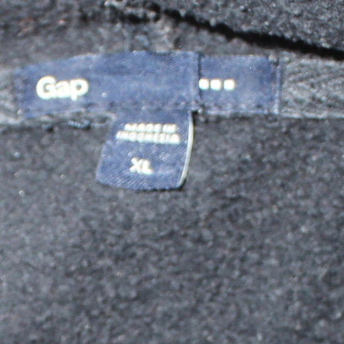 GAP Men's Black XL Pullover Hoodie Fleece Logo Sweatshirt