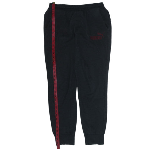 Puma Mens Black Fleece Sweatpants M Regular Fit Elastic Waist
