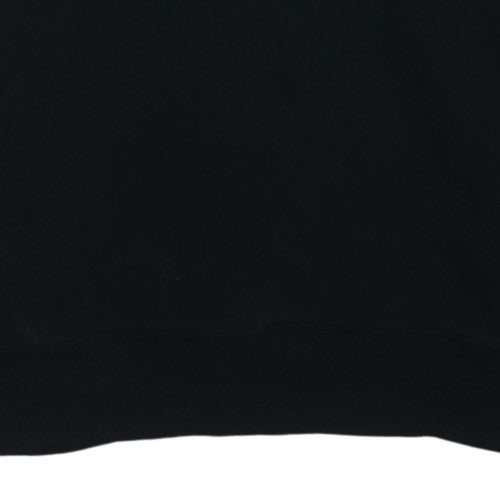 Champion Men's Black Pullover Sweatshirt M Crew Neck Logo Fleece