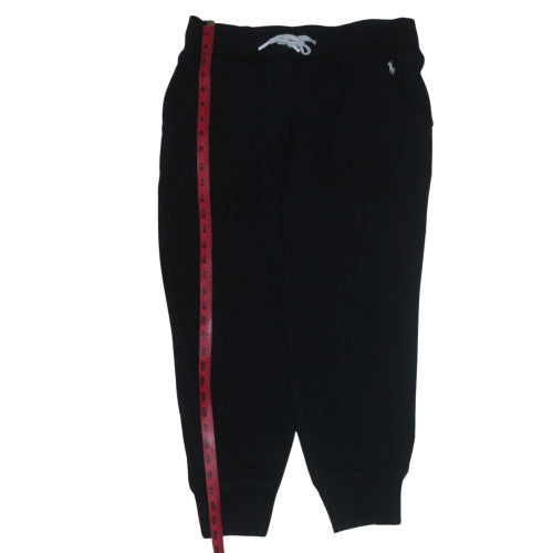 Ralph Lauren Men’s Black Jogger Trousers L Cotton Blend Fleece