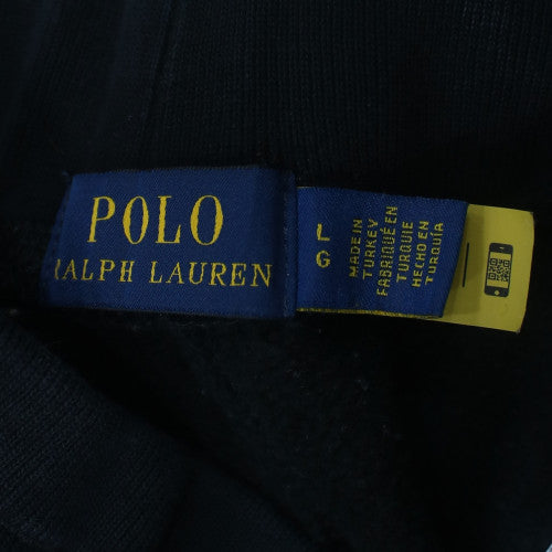 Ralph Lauren Men’s Black Jogger Trousers L Cotton Blend Fleece