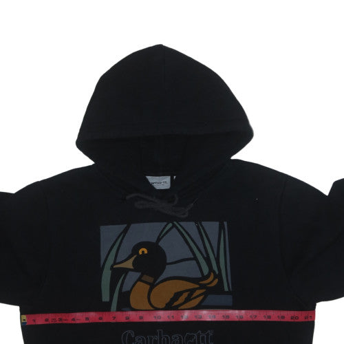 Carhartt Men’s Black Hoodie S Pullover Graphic Duck Logo
