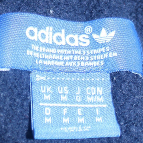 adidas Men's Blue Full Zip Sleeveless Hoodie Vest M