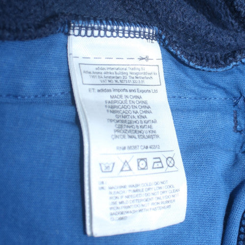 adidas Men's Blue Full Zip Sleeveless Hoodie Vest M