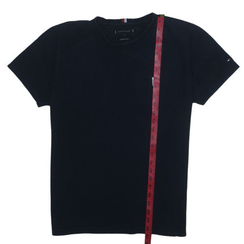 Tommy Hilfiger Men's Navy Blue Organic Cotton Crew Neck T-Shirt L