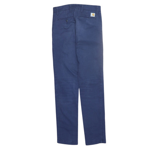 Carhartt WIP Men's Blue Slim Fit Chino Trousers Size 27