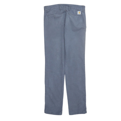 Carhartt Men Blue 32x32 Chino Cotton Trousers