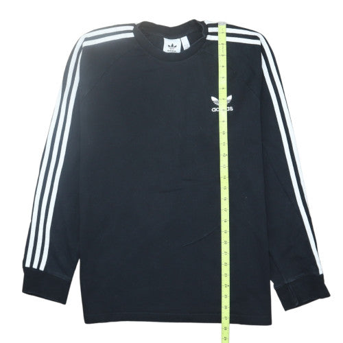 Adidas Men's Black Long Sleeve Crew Neck Classic T-Shirt Size L