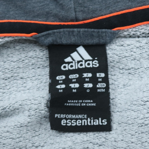 Adidas Mens Blue Full Zip Hoodie Size M Fleece Sportswear