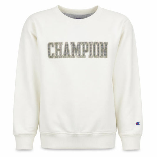 Champion Women's White Pullover Sweatshirt Size M Classic Logo