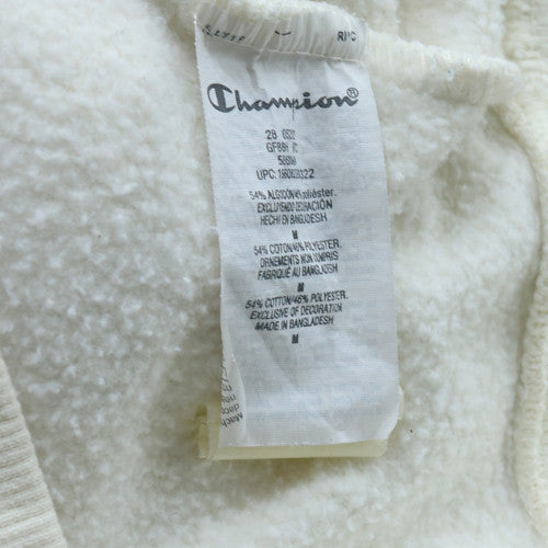 Champion Women's White Pullover Sweatshirt Size M Classic Logo