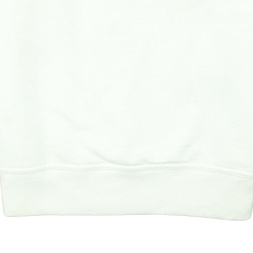 Champion Women's White Pullover Sweatshirt Size M Classic Logo