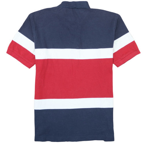 Nautica Men's Navy Red White Striped Cotton Polo Shirt XL