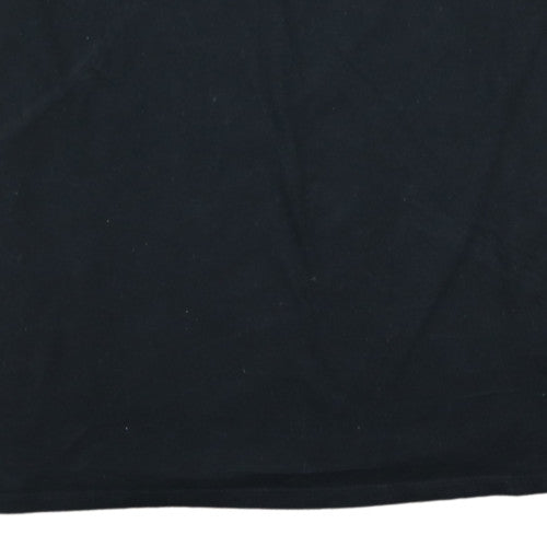 Tommy Hilfiger Men's Black 3XL Short Sleeve Henley Cotton T-Shirt
