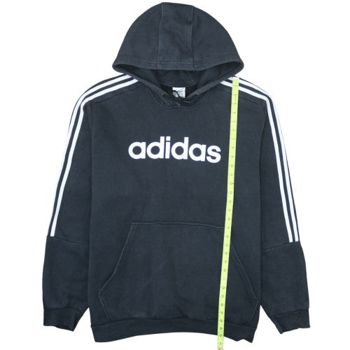 Adidas Mens Black 3XL Pullover Hoodie Sweatshirt Logo Fleece
