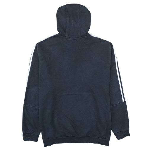 Adidas Mens Black 3XL Pullover Hoodie Sweatshirt Logo Fleece