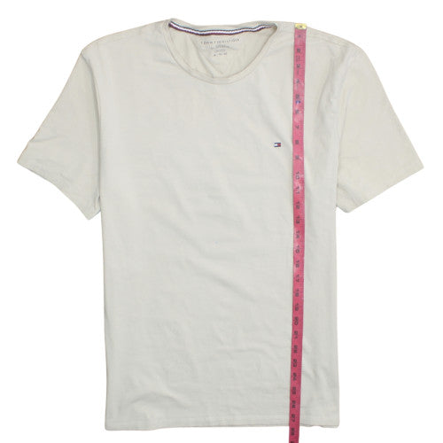 Tommy Hilfiger Men's Beige Slim Fit Cotton T-Shirt XL
